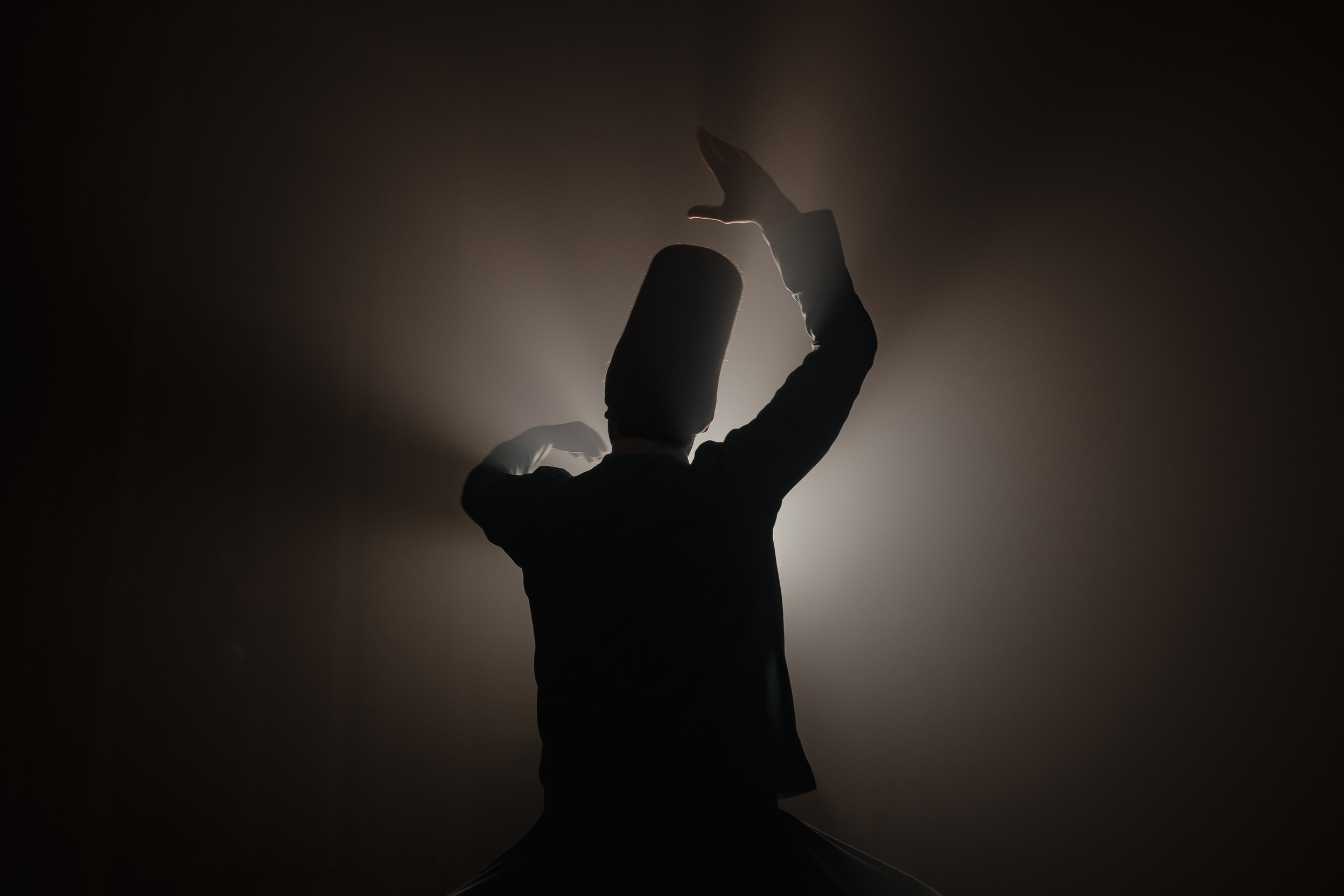 Dancing Dervish in Shadow 